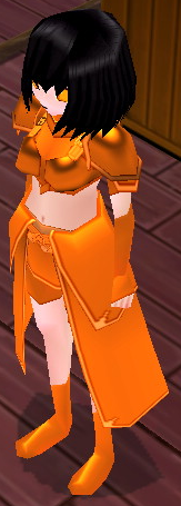 Equipped Arish Ashuvain Armor (F) (Orange) viewed from an angle
