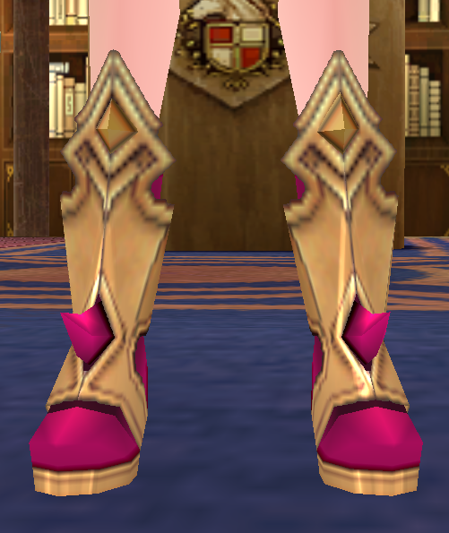 Bhafel Slayer Greaves (F) Equipped Front.png