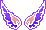 Icon of Neon Purple Angel Wings