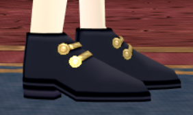 Equipped Noble Chevalier Shoes (M) viewed from the side