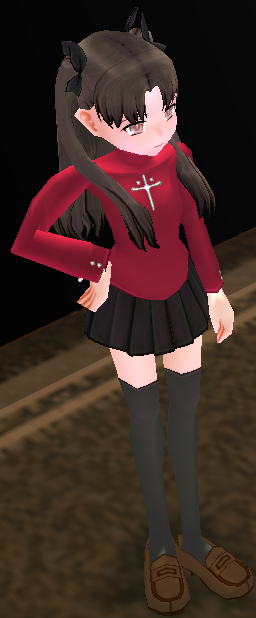 Equipped Rin Tohsaka Set viewed from an angle