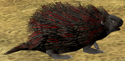 Picture of Dark Red Porcupine