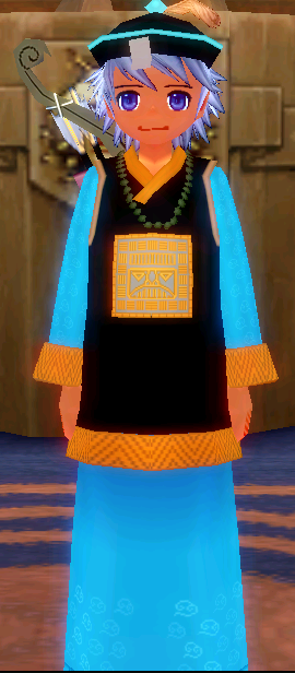 Equipped Male Jiang Shi Robe viewed from the front