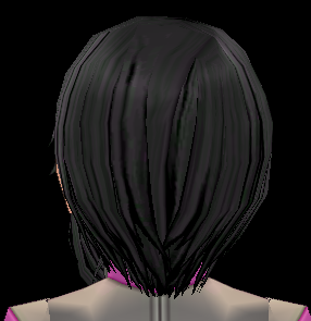 Equipped Scarlet Nightstalker Wig (M) viewed from the back
