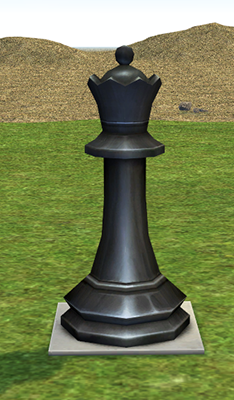 Building preview of Homestead Chess Piece - Black Queen and White Square