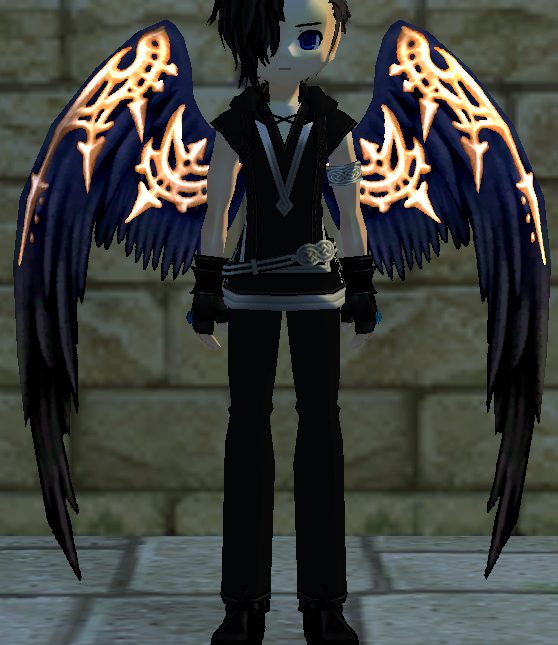 Sacred Feather Wings Equipped Front Night.png