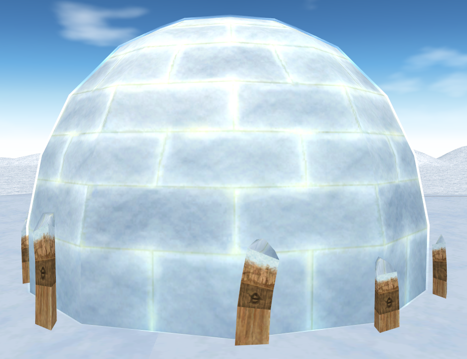 Back side of Igloo