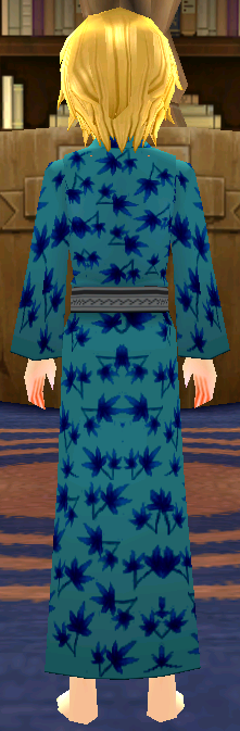 Equipped Yukata (Style E) (M) viewed from the back