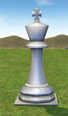 Building preview of Homestead Chess Piece - White King and White Square