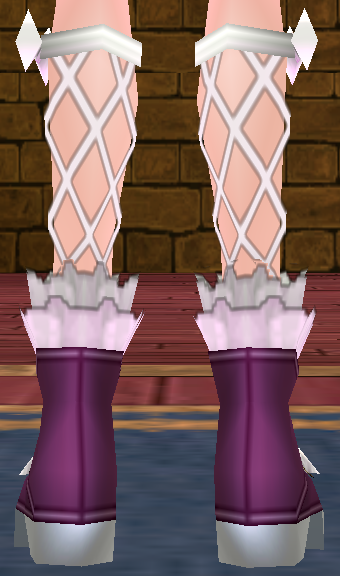 Equipped Halloween Vampire Slippers (Default) viewed from the back