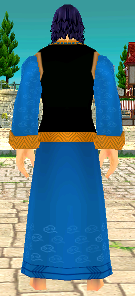 Equipped GiantMale Jiang Shi Robe viewed from the back