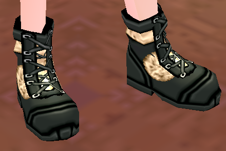Equipped Desert Soldier Combat Boots viewed from an angle