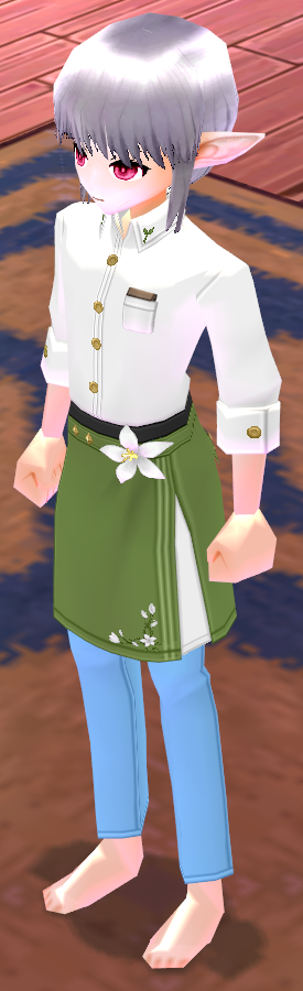 Equipped Practical Florist's Uniform (M) viewed from an angle