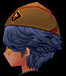 Equipped Erinn Union Scout Hatted Wig (M) viewed from the side