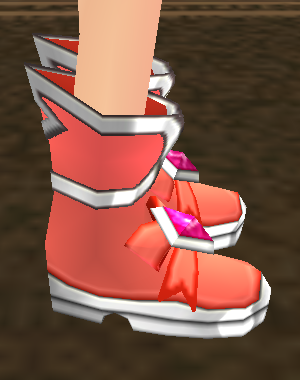 Equipped Reaper's Shoes (F) viewed from the side