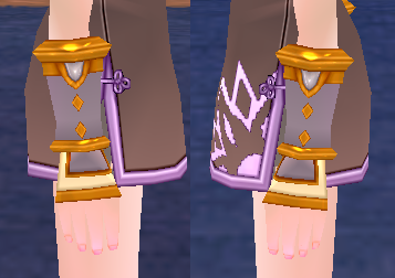 Equipped Desert Guardian Bracers (F) (Dyed) viewed from the side