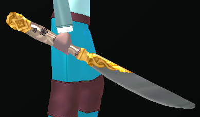 Equipped Knife Sword