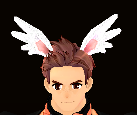 Equipped Wing-eared Rabbit Headband viewed from the front