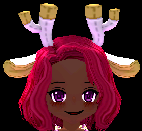 Equipped Plushie Deer Headband viewed from the front