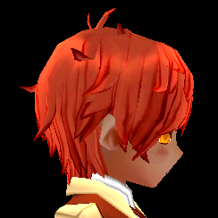 Equipped Reinhard Wig (M) viewed from the side