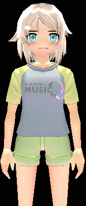 Equipped MusicQ Casual Wear (F) viewed from the front