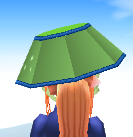 Equipped Traditional Korean Hat (F) viewed from the back