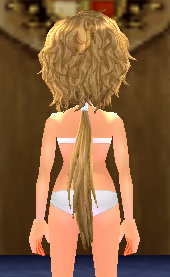 Equipped Meryl Wig (F) viewed from the back