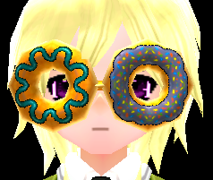 Equipped Doughnut Glasses viewed from the front