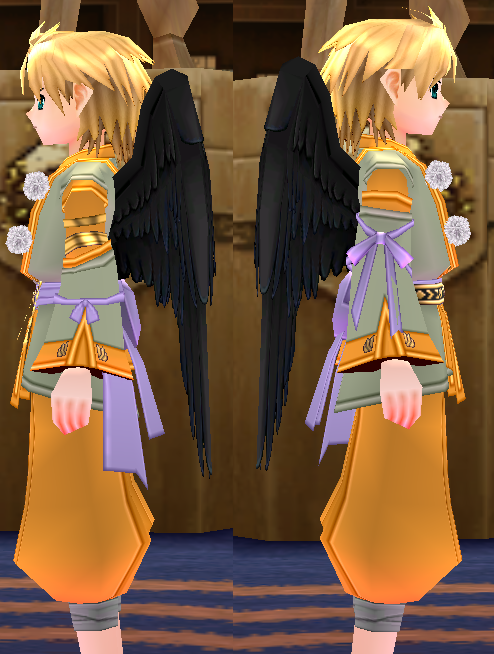 Equipped Men's Tengu Outfit viewed from the side
