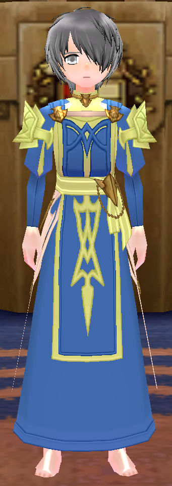 Equipped Cleric Robe Outfit (M) viewed from the front