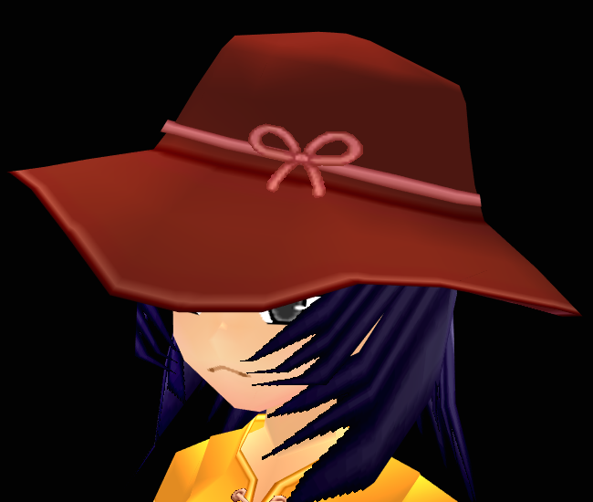 Equipped Romantic Autumn Floppy Hat viewed from an angle