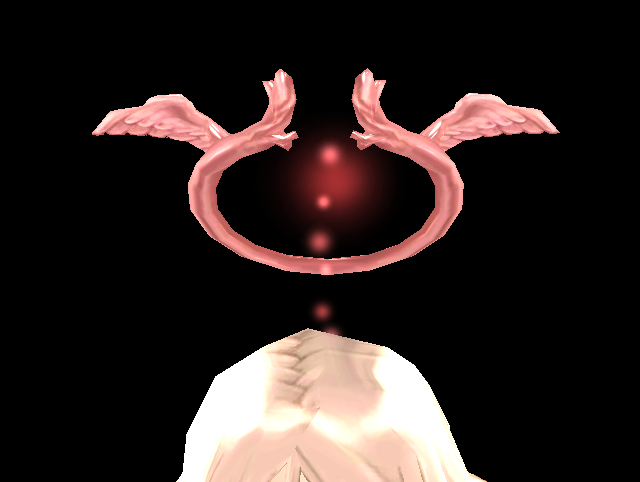 Equipped Rose Angelic Halo viewed from the front