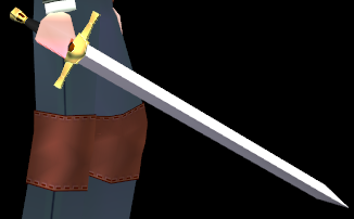 Equipped Bastard Sword