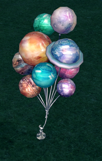 How Homestead Planet Balloons appears at night