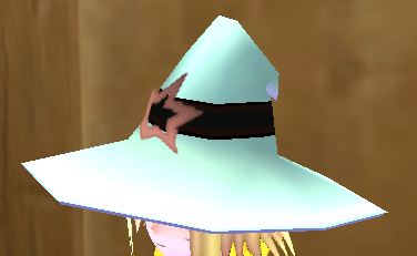 Equipped Star-shaped Large Brimmed Magician Hat viewed from an angle