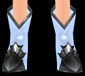 Equipped Eluned Divine Demigod Boots (F) viewed from the front