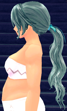 Equipped Summer Island Hopper Hair Tie and Wig (F) viewed from the side