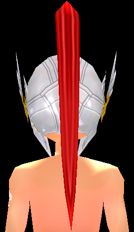 Equipped Saint Guardian's Helmet (M) viewed from the back