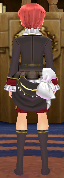 Equipped Royal Rose Outfit (M) viewed from the back