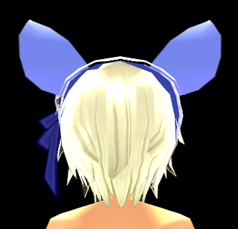 Equipped Left Ribbon Chinchilla Headdress viewed from the back