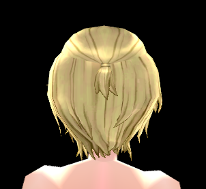 Equipped Vanguard Uniform Wig (F) viewed from the back