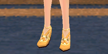 Equipped Scathach Shoes viewed from an angle