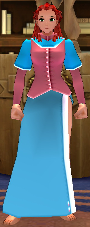 Equipped Giant Cores' Healer Dress viewed from the front