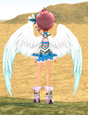White Ombre Holy Feather Wings Equipped Back.png
