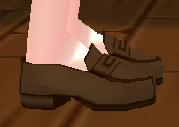 Equipped Rin Tohsaka Loafers viewed from the side