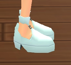 Equipped Siren Boots viewed from the side