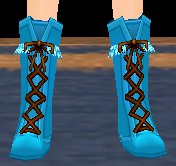 Equipped Male Knee-high Boots viewed from the front
