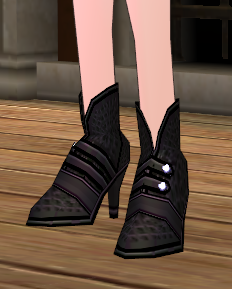 Equipped Fancy Stage Shoes viewed from an angle