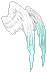 Icon of White Ombre Holy Feather Wings