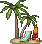 Beach Tanning Chair and Surf Board.png